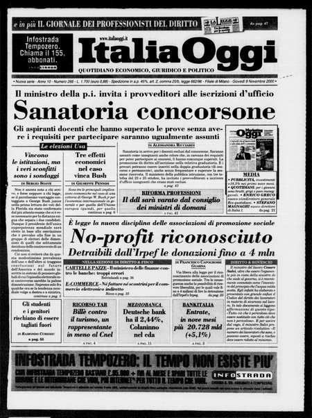 Italia oggi : quotidiano di economia finanza e politica